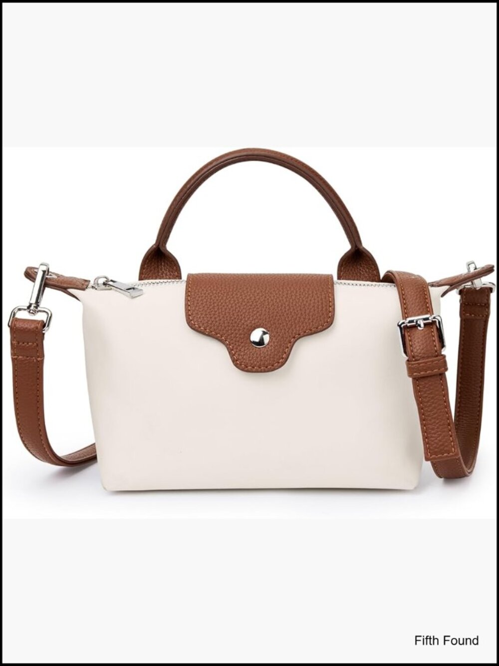 Mini Quilted Crossbody Bag with Zipper Closure Nylon Handbag